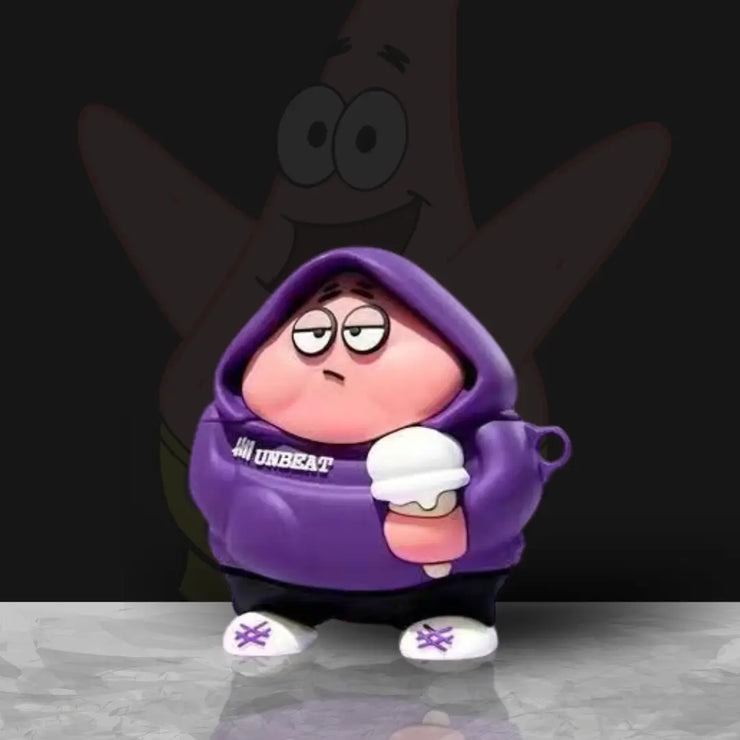 Patrick Star in a Hoodie AirPods Case