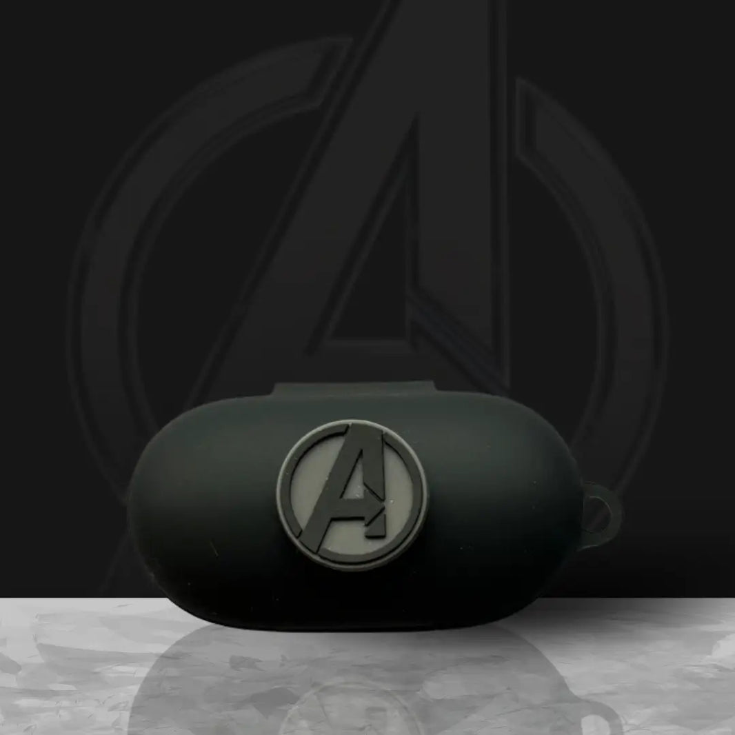 Avengers Sony WF-C500/C700N Case – Durable silicone protective cover with 360° drop protection, featuring the Avengers logo, ideal for Marvel and anime fans, compatible with Sony WF-C500 and WF-C700N.